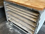 an image of a kitchen counter with a wooden top