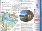 a map of a trail in a french language