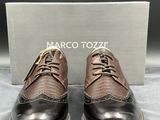 Chaussures Oxford à lacets en cuir marron pour homme de la marque Marc Tozzi
