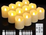 de nombreuses bougies reliées à une télécommande