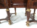 two pieces of furniture that are sitting on top of each other