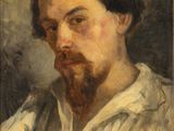 an image of a painting of a man with a beard