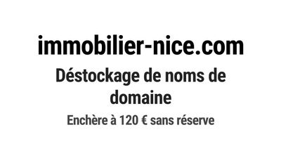 Nom de domaine immobilier-nice.