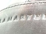 an image of a close up view of a leather shoe
