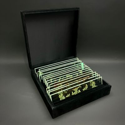 a box with a bunch of cards inside of it