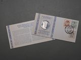a small piece of paper with a picture of a man on it