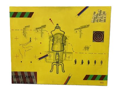 Bernard MORTEYROL (1942-2019) Jaune sans titre