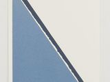 an image of a picture of a blue triangle with a red stripe