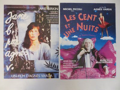 "AGNES VARDA": 2 Films / 2 Affichettes 0,40x0,60 "Les Cent e…