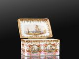 an image of a small box with a painting on it