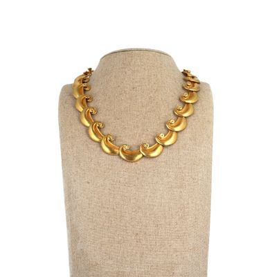 Collier en vermeil 800‰ composé de maillons articulés stylis…