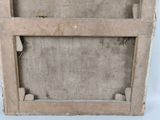 a picture of a wooden frame with a picture on it