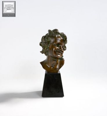 Jean-Baptiste CARPEAUX (1827-1875) d'après, "Buste de jeune …