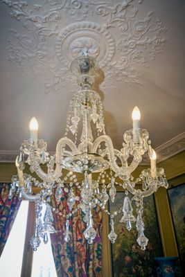 MURANO Lustre en verre moulé pressé à cinq bras de lumière m…