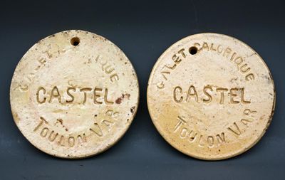 Lot de 2 galets caloriques Castel.