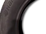 the tire of a motorcycle is shown with a white background