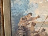 a picture of a painting on the wall of a building