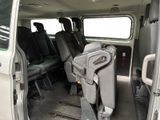 a white van with black seats in the back of it