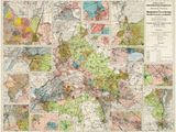 une vieille carte de la ville de Londres indiquant les routes et les rues