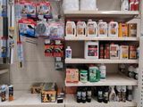 many items on the shelves in the store for sale