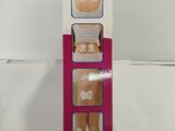 a box with a picture of a woman ' s back on it
