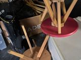 three stools that are sitting on top of each other