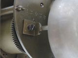 a close up view of a machine with a ball on it