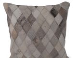 a brown and white pillow on a white background