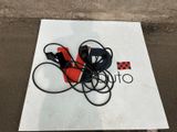 a sign that has a bunch of wires attached to it