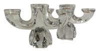 DAUM paire de chandeliers en cristal. (photo 2)