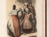 a book with a picture of a couple of women