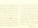 un vieux document comportant des inscriptions et l'image d'un chat