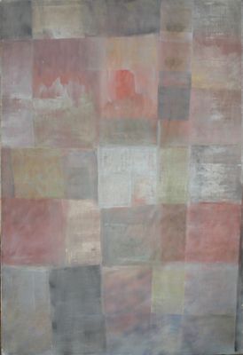 un tableau exposé dans une pièce