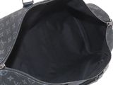 louis vuitton black monograme canvas and leather tote bag