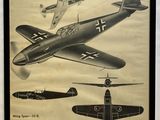 une photo d'une affiche représentant un Messerschmitt F