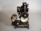 an old sewing machine that is sitting on a table