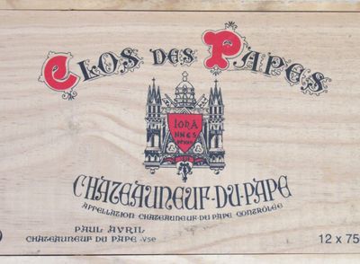 12 Blles CHATEAUNEUF DU PAPE Clos des Papes mise P. Avril 20… - Photo 1