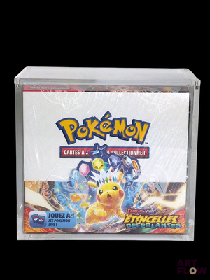 a box of pokemon trading cards with a picture of a cat
