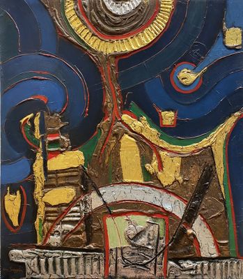 Lucas SUPPIN (1911-1998) Composition abstraite