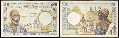 trois images différentes d'un billet de banque sur lequel figurent un homme et une femme