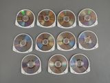 many cds that are sitting on top of each other