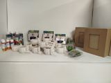 a lot of items that are sitting on the counter