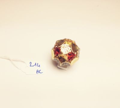 a small piece of chocolate sitting on top of a white table