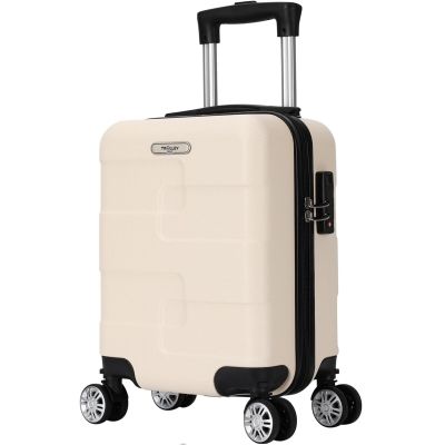 a close up of a piece of luggage with wheels on a white background