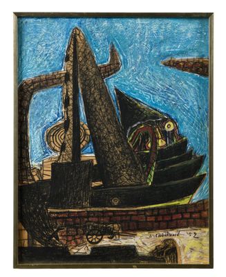 Aristide CAILLAUD (1902-1990) Le Déchargement, 1952