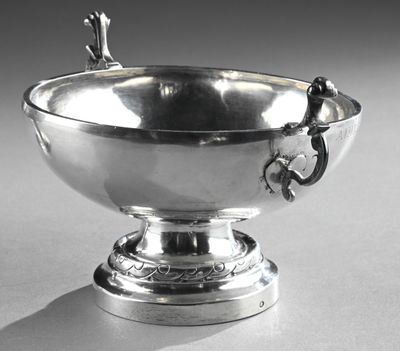 Coupe de mariage en argent, gravée de l'inscription "AIMEE G…