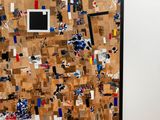 a picture of a cork board with a picture on it