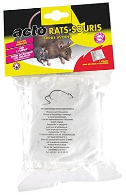 un sachet de bonbons acidulés en forme de rat, contenant un rat