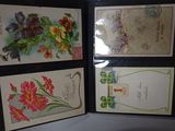 a picture of a picture of flowers on the inside of a book