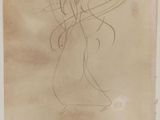 l'image d'un dessin d'une femme en robe